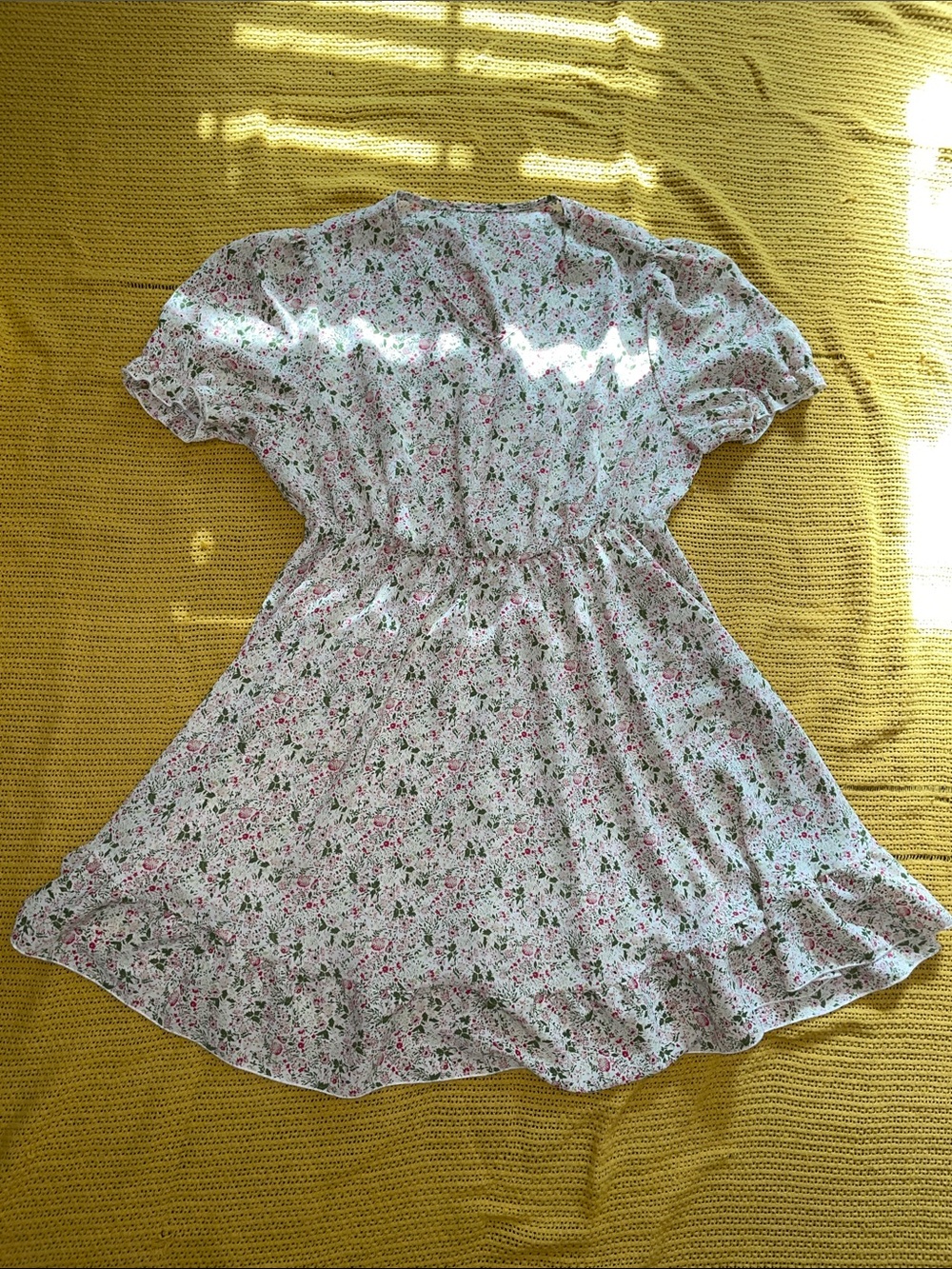 Women’s Feminine Floral Print Lightweight Cottagecore Sundress Mididress XXL